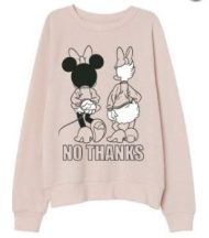 Disney Minnie női rövid fazonú pulóver