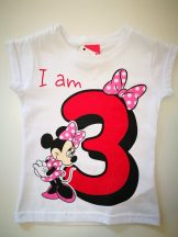 Disney Minnie szülinapi póló 3éves