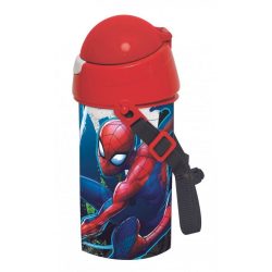 Spiderman, Pókember Kulacs, sportpalack 500 ml Pattintós kupakkal, akasztóval.