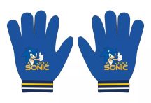 Sonic The Hedgehog nyomott mintás cérnakesztyű