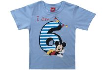 Disney Mickey szülinapi póló 6 éves