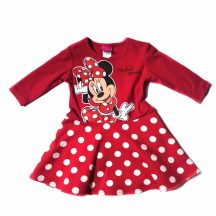Disney Minnie  Piros/fekete  hosszú ujjú ruha