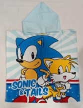   Sonic The Hedgehog, Sonic a Sündisznó mintás fürdőponcsó, törölköző