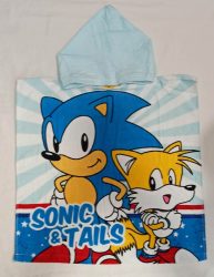 Sonic The Hedgehog, Sonic a Sündisznó mintás fürdőponcsó, törölköző