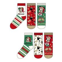 Disney Minnie ünnepi mintás zokni