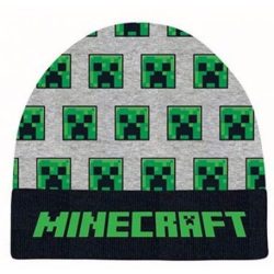 Minecraft kötött téli sapka