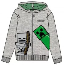 Minecraft mintás fiú cipzáras pulóver