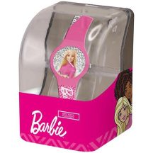 Barbie mintás analóg karóra műanyag dobozban