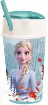   Disney Frozen, Jégvarázs szívószálas pohár snacktartóval