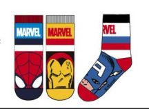 Marvel Avengers Bosszúállók zokni 3db-os
