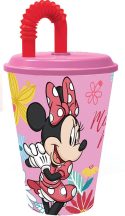 Disney Minnie mOuse szívószálas pohár 430ml
