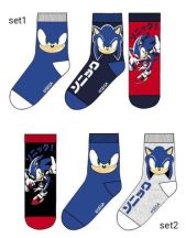 Sonic a Sündisznó 3db-os zokni szett