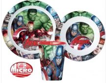 Marvel Avengers Bosszúállók műanyag micro étkészlet