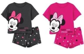 Disney Minnie nyári kétrészes rövidnadrágos pizsama