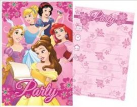 Disney hercegnők party meghívó